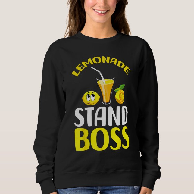 Sweatshirt Lemonade Stand Boss Funny lemonade summer (Devant)