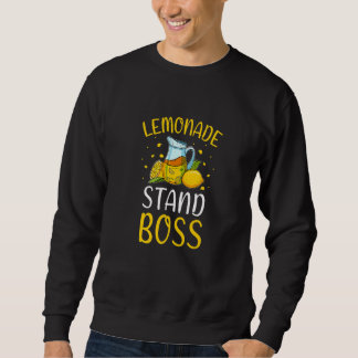Sweatshirt Lemonade Stand Boss Lemon Juice Boissons d'été
