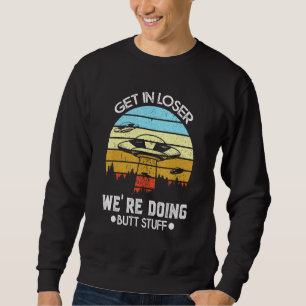 Sweatshirt L'Enlèvement D'Aliens De L'Ufo Saucer Volant Se Tr