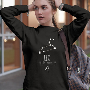 Sweatshirt Leo   Constellation Zodiaque personnalisée