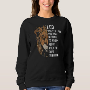 Sweatshirt Leo Faits dire Astrologie Horoscope Anniversaire