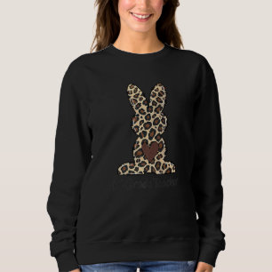 Sweatshirt Leopard 1er Enseignant de première année Pâques Bu