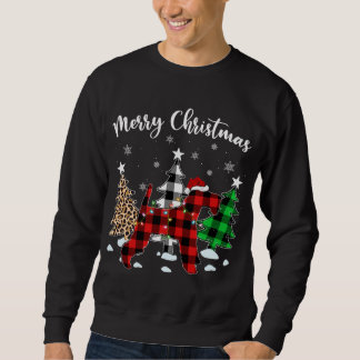 Sweatshirt Leopard Buffalo Plaid Wire Fox Terrier Chien Chris