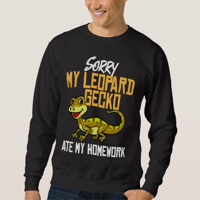 Sweatshirt Leopard Gecko Care Tank Lizard Reptile (Devant)