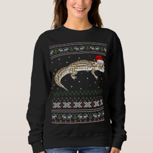 Sweatshirt Leopard Gecko laide de Noël