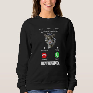 Sweatshirt Leopard Nuageux Appelle Genus Panther Felidae C