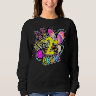 Sweatshirt Leopard Peace Out Deuxième année 2e année Dernière