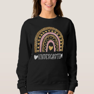 Sweatshirt Leopard Rainbow Kindergarten Enseignant Premier Jo