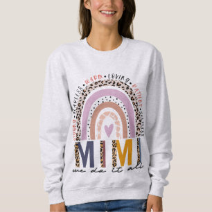 Sweatshirt Leopard Rainbow Mimi Life, bienheureux Mimi
