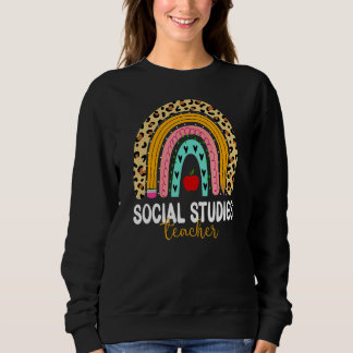 Sweatshirt Leopard Rainbow, Professeur En Études Sociales