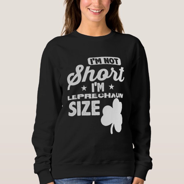 Sweatshirt Leprechaun Short Person St Patricks Day  Drinking  (Devant)
