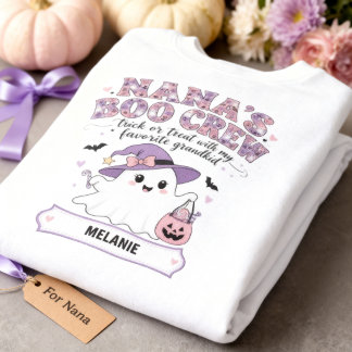 Sweatshirt L'équipage fantôme de Nana 1 Nom du petit-enfant H