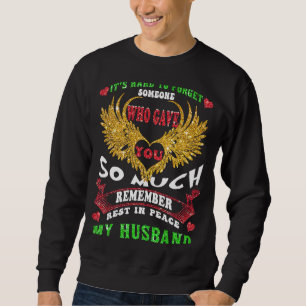 Sweatshirt Les ailes du mari couvrent mon coeur pour les femm