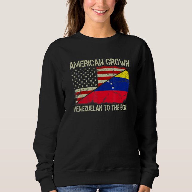 Sweatshirt Les Américains Ont Cultivé Vénézuélien À L'Oone Us (Devant)