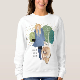 Sweatshirt LES CHEMINS SONT FABRIQUÉS À PIED - Chow Sweatshir