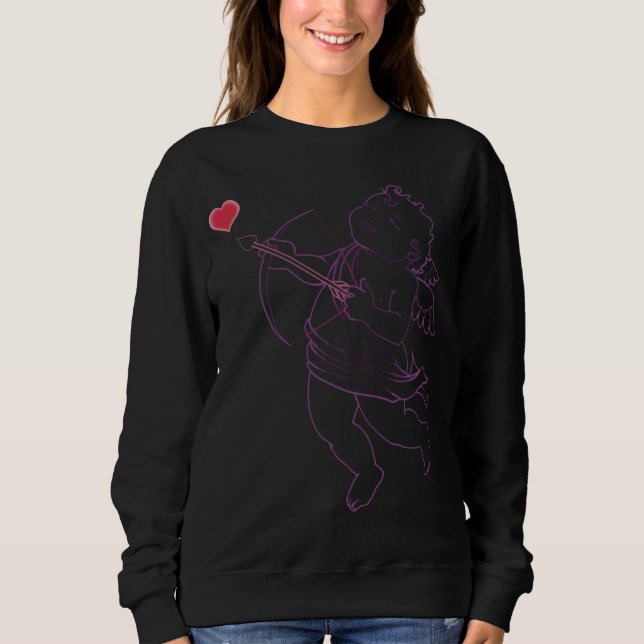 Sweatshirt Les Chemises d'Amour Cupidantes de la Dame Sweatsh (Devant)