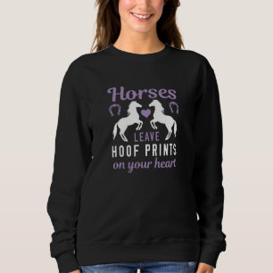 Sweatshirt Les chevaux laissent des empreintes de sabots sur