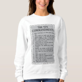 Sweatshirt Les Dix Commandements de la Bible Femmes