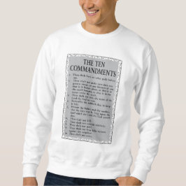 Sweatshirt Les Dix Commandements de la Bible Hommes