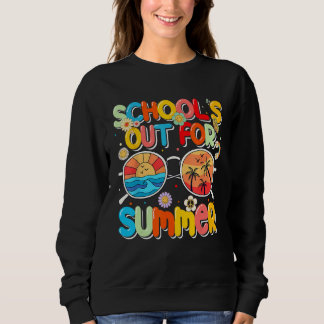 Sweatshirt Les écoles sont fermées pour l'été Rétro Dernier j