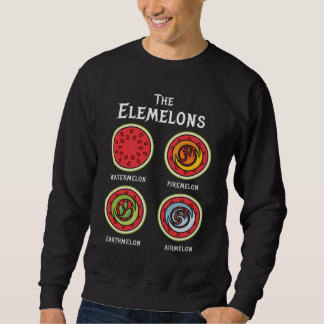 Sweatshirt Les Elemelons Watermelon Fire Earth