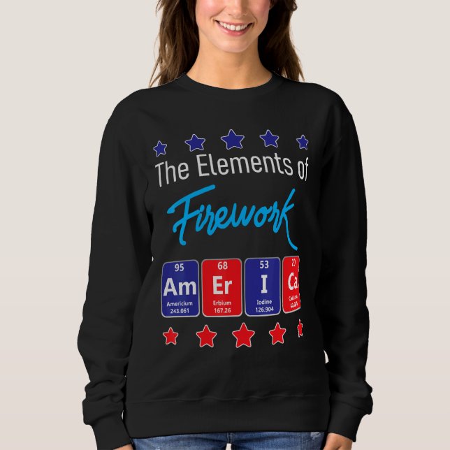 Sweatshirt Les Éléments De Firework Merica Firework Director (Devant)