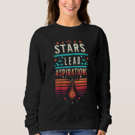 Sweatshirt Les étoiles mènent les aspirations