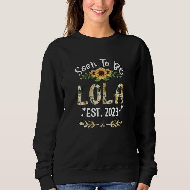 Sweatshirt Les Femmes Bientôt Être Lola 2023 Tournesol Nouvea (Devant)