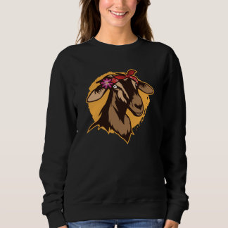 Sweatshirt Les femmes chèvres La ferme de chèvres Bandana Ani