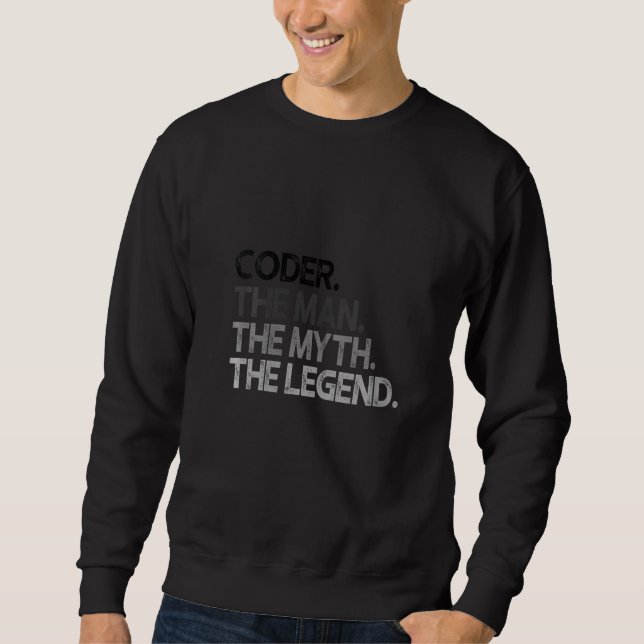 Sweatshirt Les femmes Coder Homme Mythe La Légende (Devant)