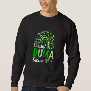 Sweatshirt Les femmes Luckiest Duma jamais Rainbow Green Leop
