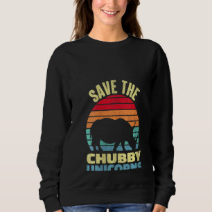 Sweatshirt Les Femmes Sauvent Le Chubby Unicorns Vintage Rhin