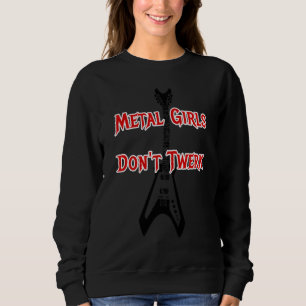Sweatshirt Les filles metal ne twerkent pas