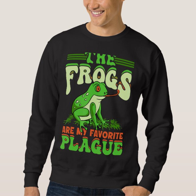 Sweatshirt Les Grenouilles Sont Ma Pâque Préférée Peseach Pla (Devant)