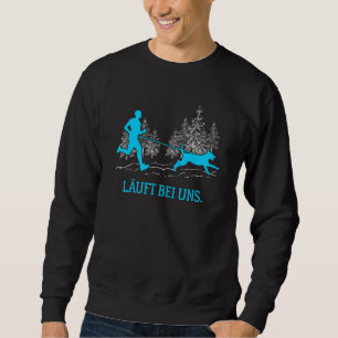 Sweatshirt Les Hommes Courir Avec Nous Sport Chien Train Spor