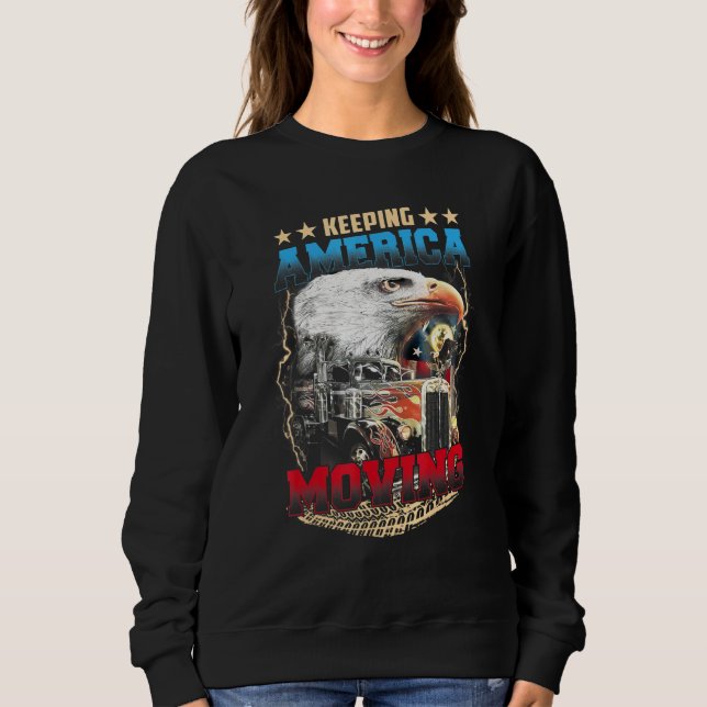 Sweatshirt Les hommes gardent l'Amérique bouger - Meilleur ca (Devant)
