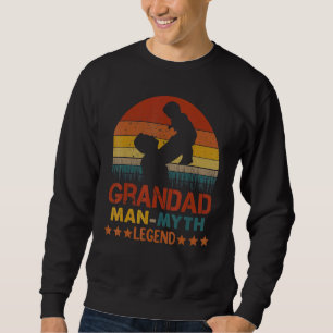Sweatshirt Les Hommes Grand L'Homme Le Mythe La Légende Gros