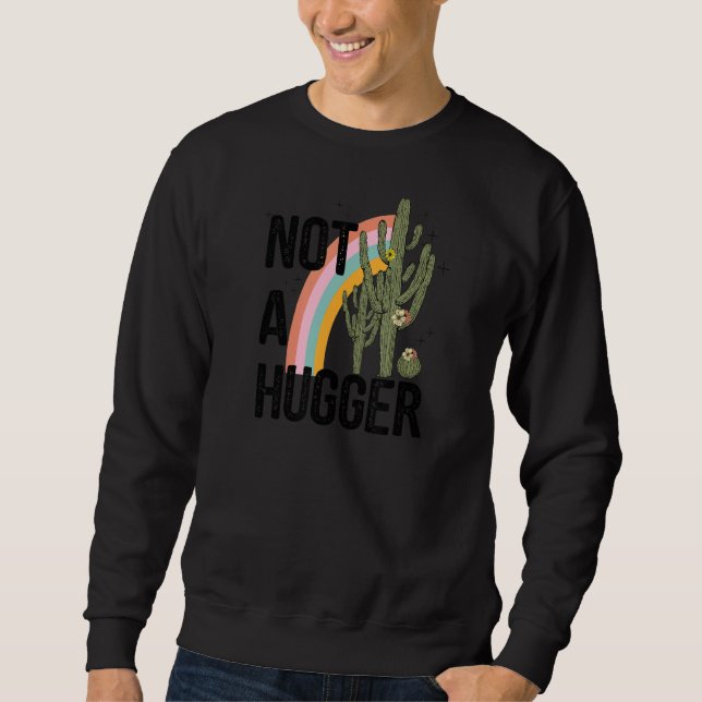 Sweatshirt Les Hommes Pas Un Gros Cactus Introvertir La Dista (Devant)