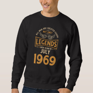 Sweatshirt Les Légendes D'Anniversaire Sont Nées En Juillet 1