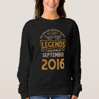 Sweatshirt Les Légendes D'Anniversaire Sont Nées En Septembre