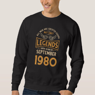 Sweatshirt Les Légendes D'Anniversaire Sont Nées En Septembre