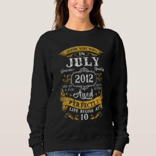 Sweatshirt Les Légendes Sont Nées En Juillet 2012 10ème Anniv