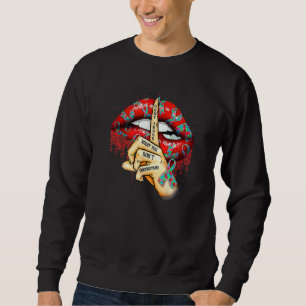 Sweatshirt Les lèvres autistes ne jugent pas ce que vous ne c