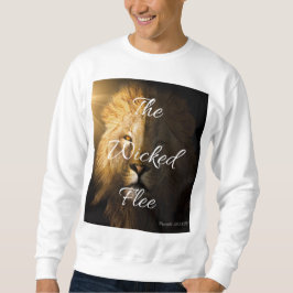 Sweatshirt Les méchants fuient les proverbes 28:1 KJV Hommes