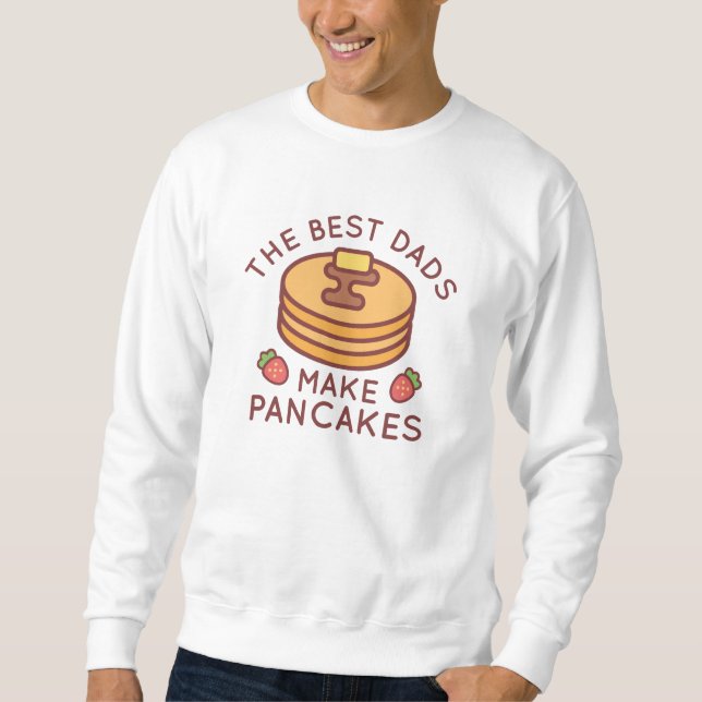 Sweatshirt Les Meilleurs Pères Font Des Crêpes (Devant)