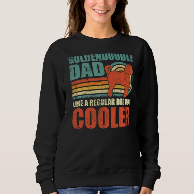 Sweatshirt Les Mens Goldendoodle Papa Comme Un Papa Régulier  (Devant)