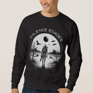 Sweatshirt Les pas silencieux : la marche d’un squelette