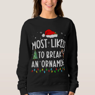 Sweatshirt Les Plus Susceptibles De Casser Un Ornement De Noë