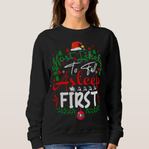 Sweatshirt Les plus susceptibles de s'endormir Premier Humour