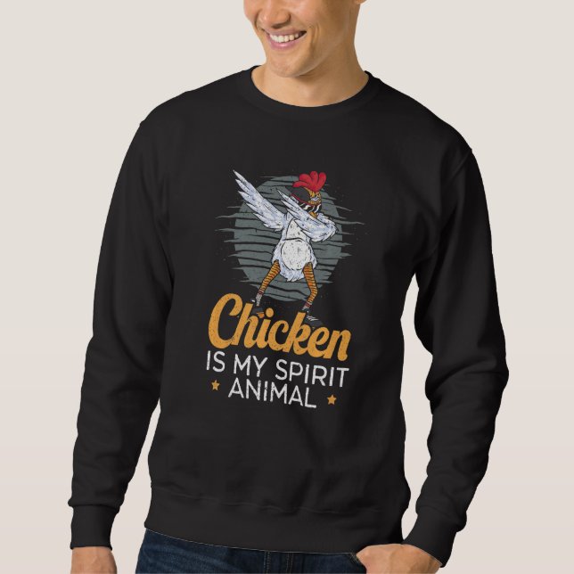 Sweatshirt Les poulets sont mon esprit Animaux Agriculture Vo (Devant)